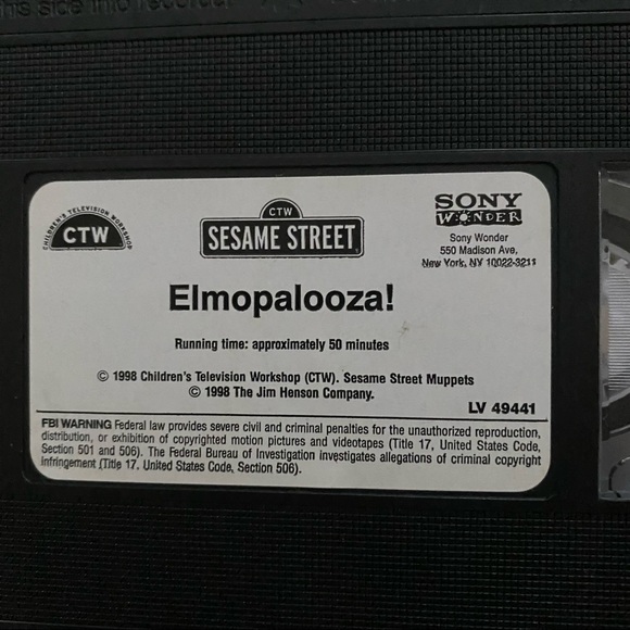 ELMOPALOOZA!!! Vintage VHS Lot of 4 Tapes Elmo Sesame Street and Winnie  Pooh - Picture 7 of 10